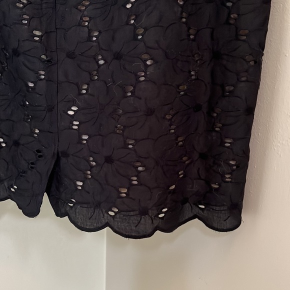 Skirt and top set. Black cotton with cream underlay. - Picture 3 of 7